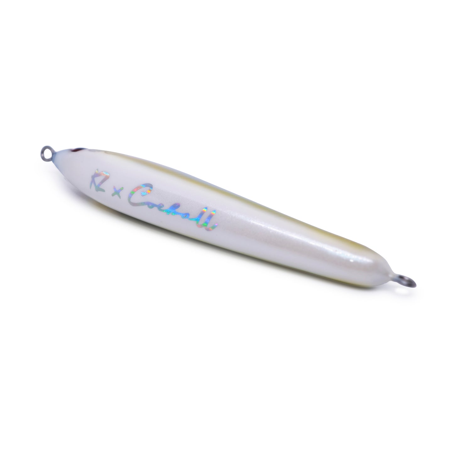 Handmade Stickbait Lure 50gr 150mm white Sinking 100% Wooden KZ x Coeball