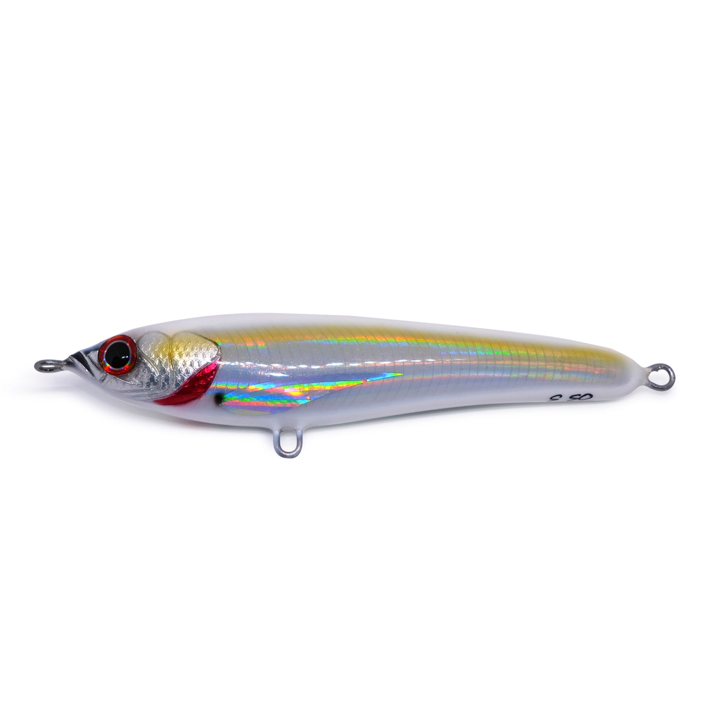 Handmade Stickbait Lure 50gr 150mm white Sinking 100% Wooden KZ x Coeball