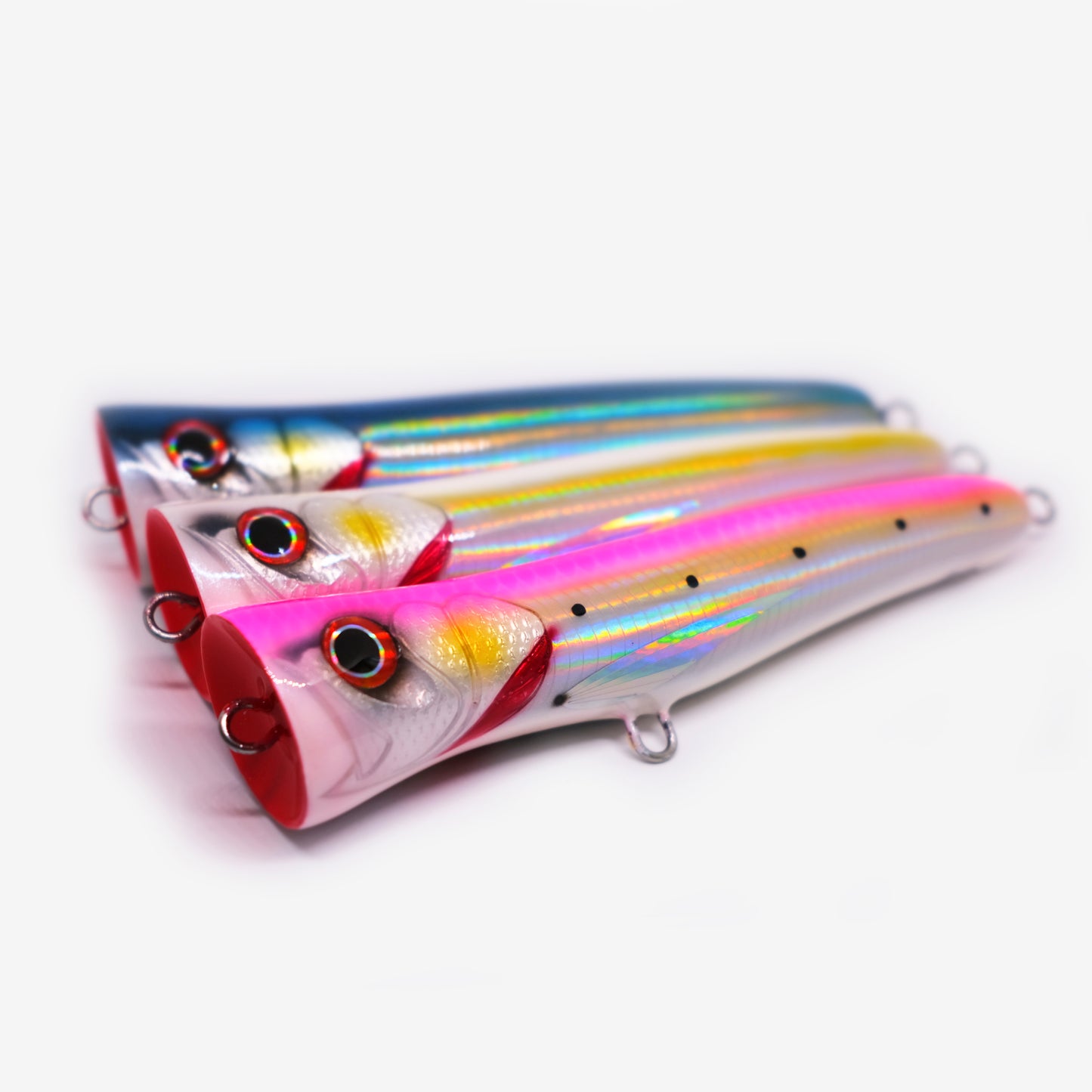 Handmade Popper Lure 50gr 150mm white Floating 100% Wooden KZ x Coeball