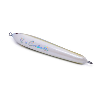 Handmade Stickbait Lure 50gr 150mm white Sinking 100% Wooden KZ x Coeball