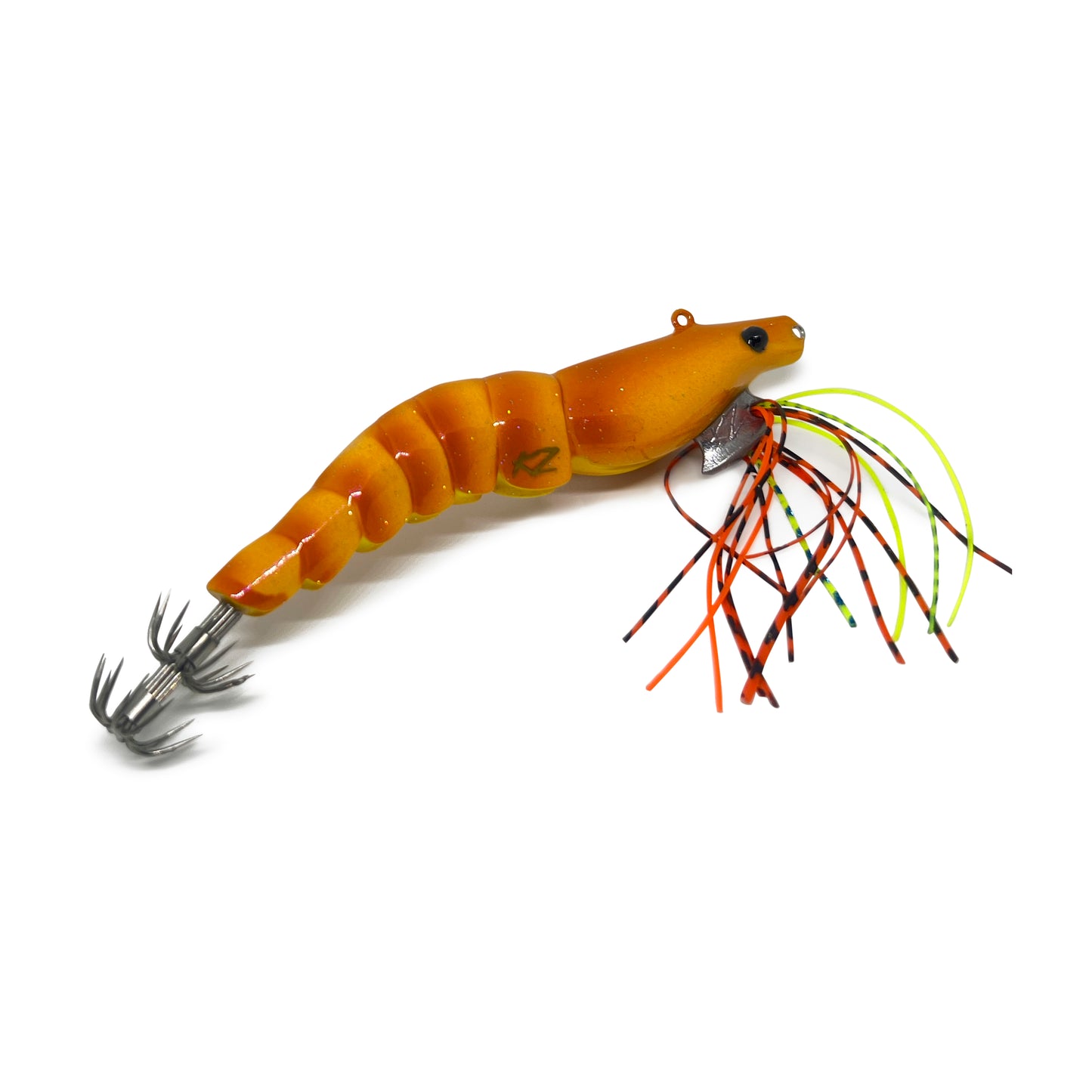 KZ EGINATOR with Silicone UV Skirts #3.5 17gr Squid Jig Real Shrimp eging fishing