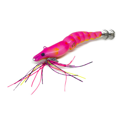 KZ EGINATOR Pink Lady Shrimp with Silicone UV Skirts #3.5 17gr Squid Jig Real Shrimp eging fishing UV