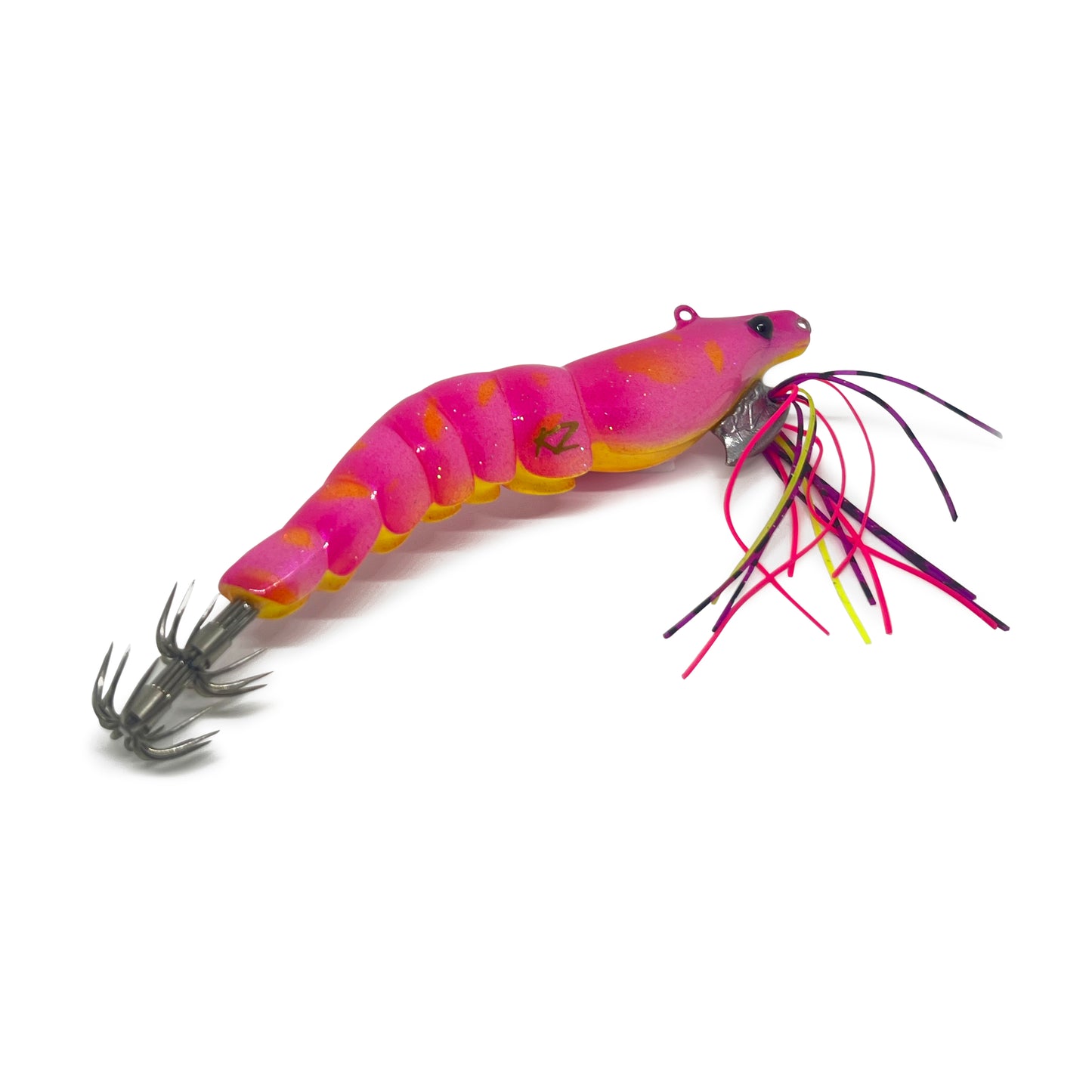 KZ EGINATOR Pink Lady Shrimp with Silicone UV Skirts #3.5 17gr Squid Jig Real Shrimp eging fishing UV