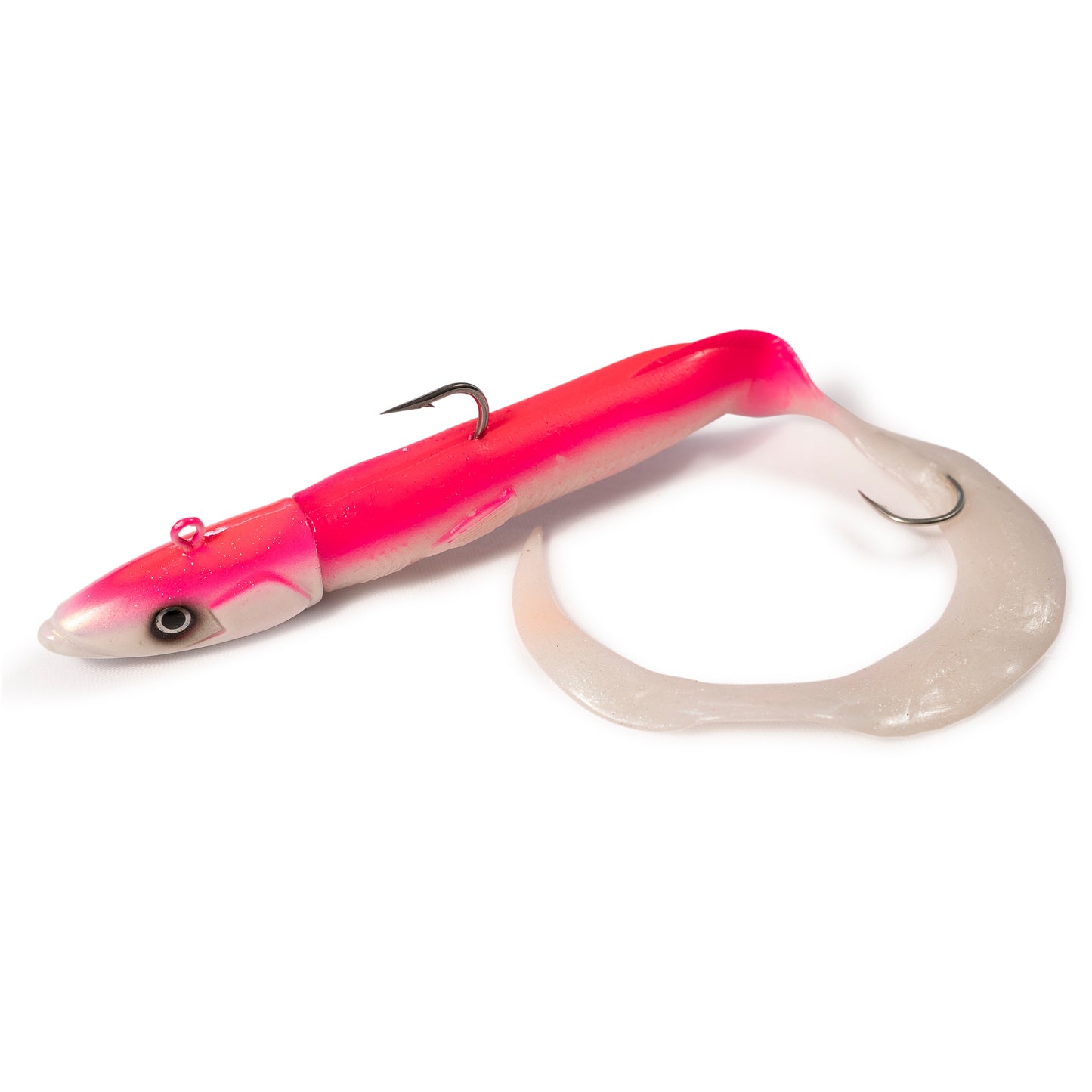 Devilman Handmade Eel Silicone Lures Jig head Deep fishing 90gr - 130gr