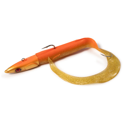 Devilman Handmade Eel Silicone Lures Jig head Deep fishing 90gr - 130gr