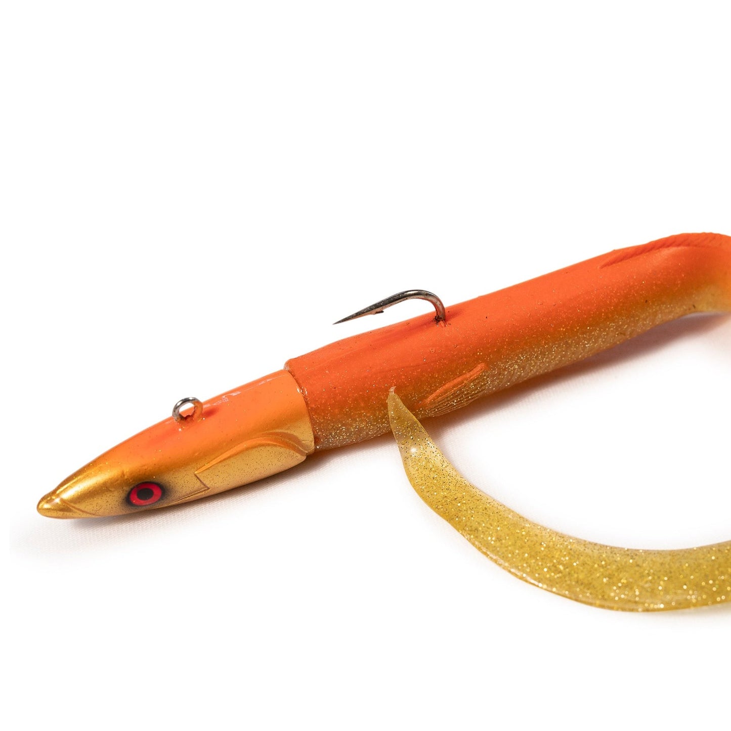 Devilman Handmade Eel Silicone Lures Jig head Deep fishing 90gr - 130gr