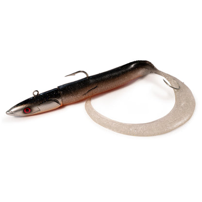 Devilman Handmade Eel Silicone Lures Jig head Deep fishing 90gr - 130gr