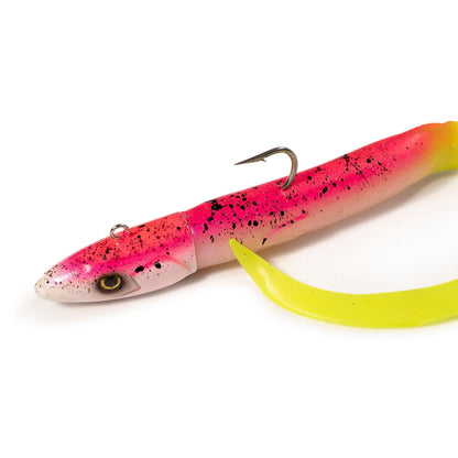 Devilman Handmade Eel Silicone Lures Jig head Deep fishing 90gr - 130gr