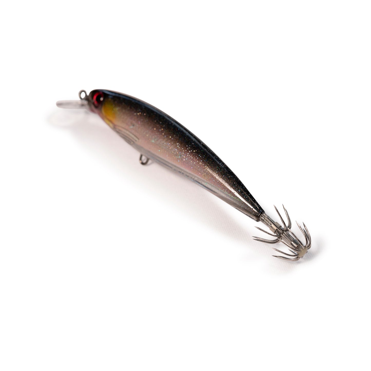 DevilMan Trolling Squid Jig Lure 14gr 130mm slow sinking Black Mullet