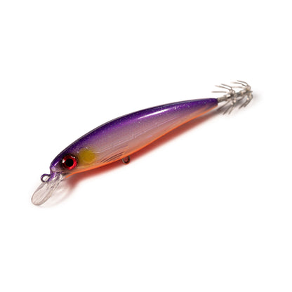 DevilMan Trolling Squid Jig Lure 14gr 130mm slow sinking UV Fluo colors