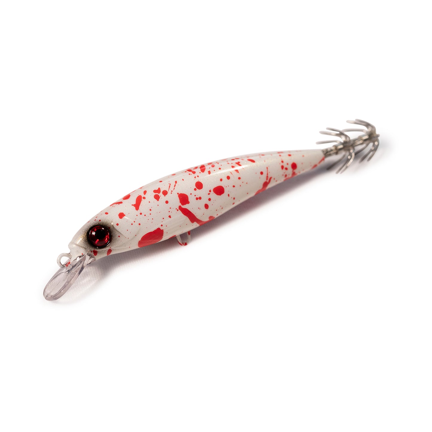 DevilMan Trolling Squid Jig Lure 14gr 130mm slow sinking UV Fluo colors