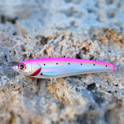 KZ Handmade Lure Pink Stickbait 50gr 150mm Sinking 100% wood