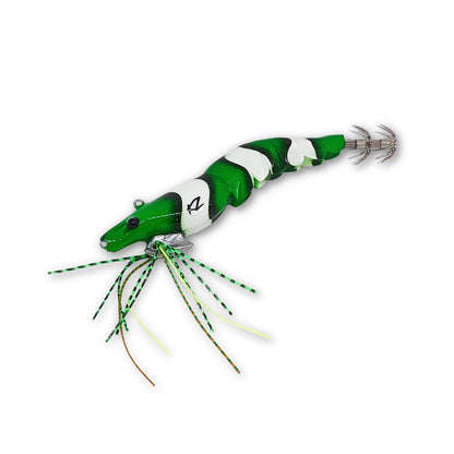 KZ EGINATOR Geen Nemo Glow with Silicone UV Skirts #3.5 17gr Squid Jig Real Shrimp eging fishing