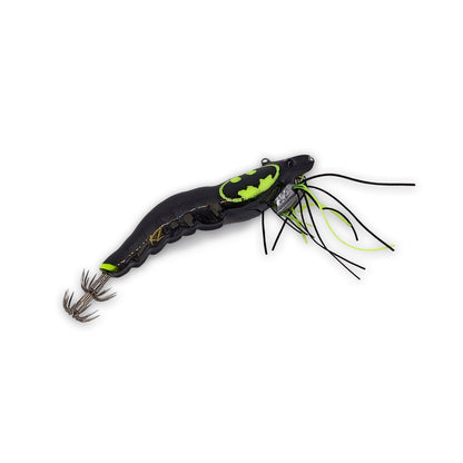 KZ EGINATOR Batman Custom Glow with Silicone UV Skirts #3.5 17gr Squid Jig Real Shrimp eging fishing