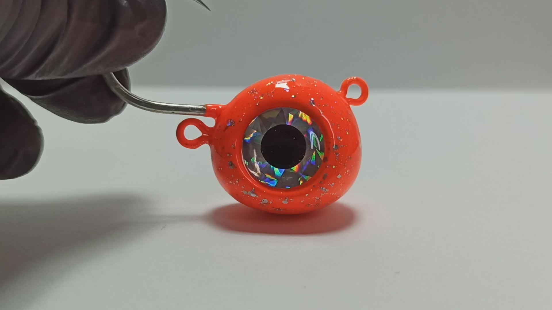 Orange UV Handmade Zoka Ball Jig Head