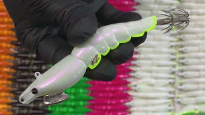 UV Silicone Skirts on KZ EGINATOR Squid Jig