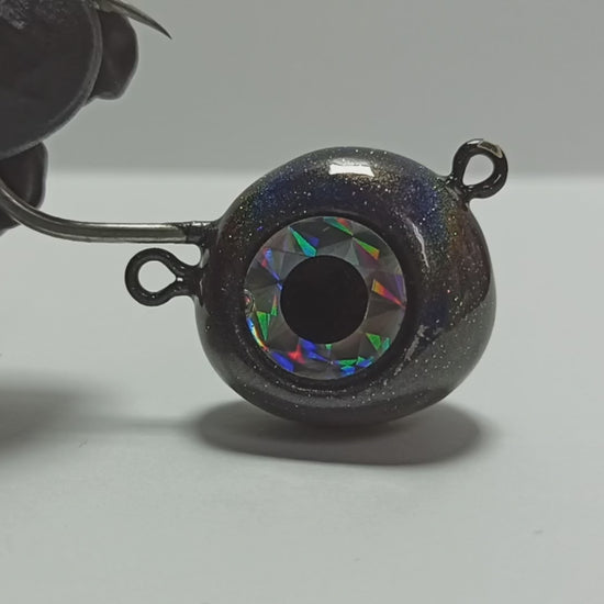 Handmade holographic Zoka ball jig head for saltwater fishing