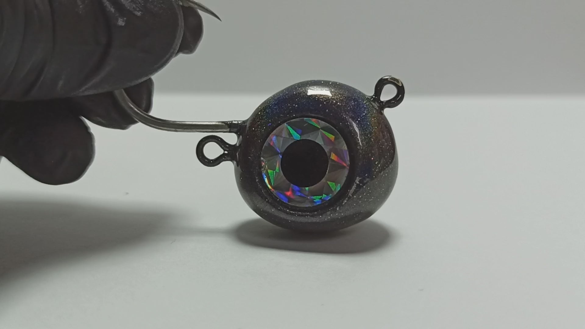 Handmade holographic Zoka ball jig head for saltwater fishing